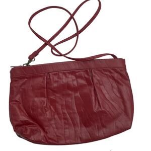 STYLECRAFT Vintage Textured Red Clutch Bag